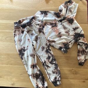 Rylee & Cru Play x Play Kids 8-9 Tie Dye Sweatsuit